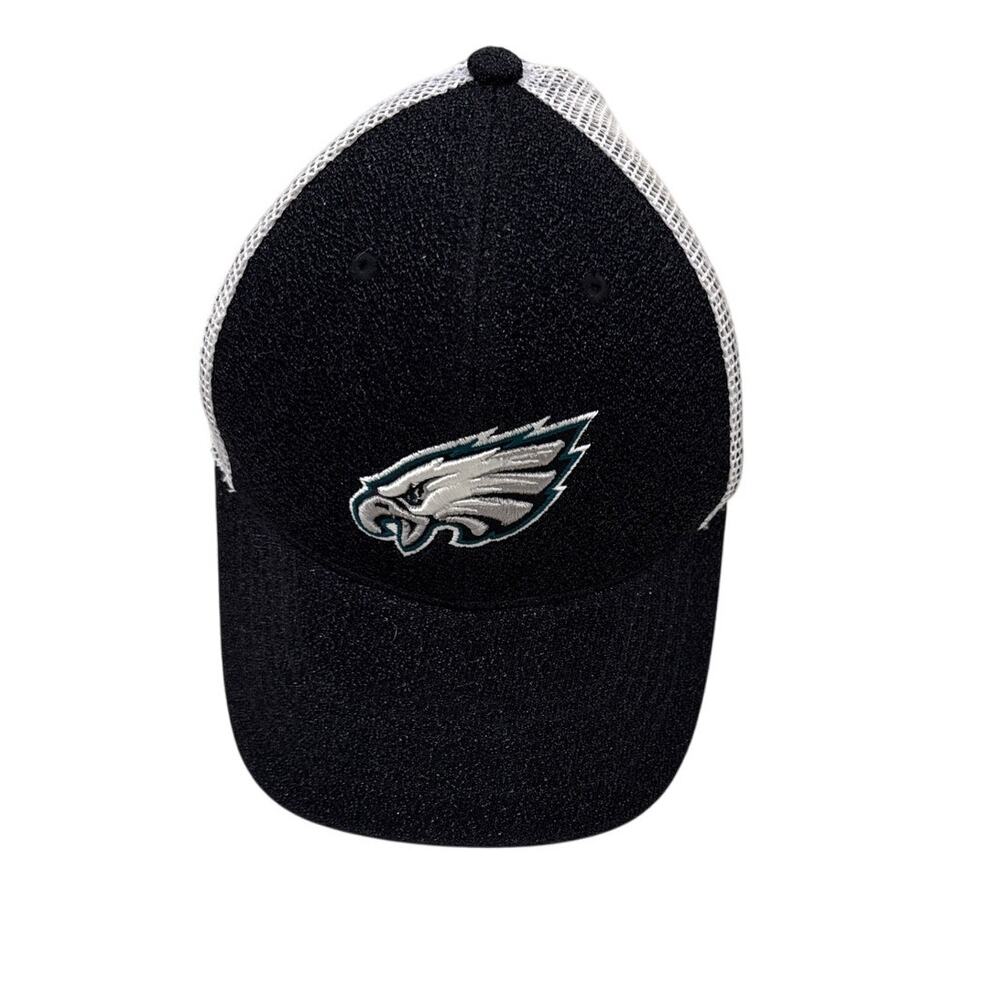 NFL Team Apparel Philadelphia Eagles Snapback Hat Black Glitter Trucker One Size